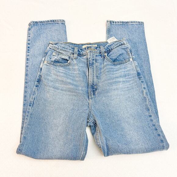 Levi's 70's High Slim Straight Light Wash Denim Jeans Size 28 - Picture 3 of 8